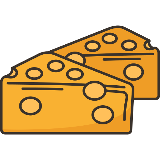 Cheese Amethys Design Lineal Color icon