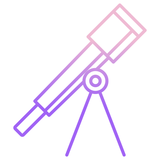 télescope Icongeek26 Outline Gradient Icône