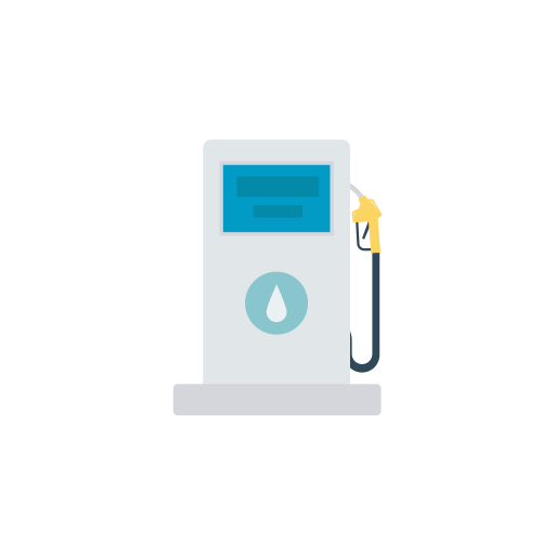 benzinestation Dinosoft Flat icoon