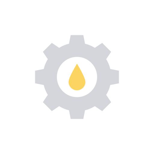 refinería de petróleo Dinosoft Flat icono