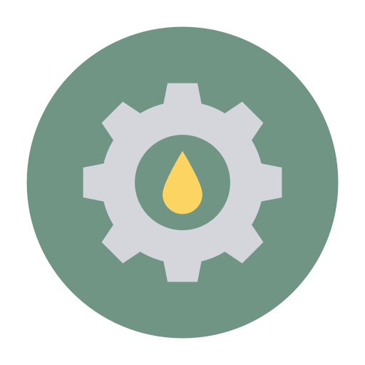 Oil refinery Dinosoft Circular icon