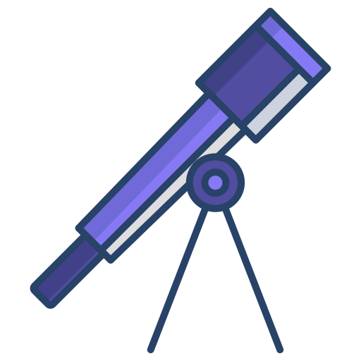 望遠鏡 Icongeek26 Linear Colour icon