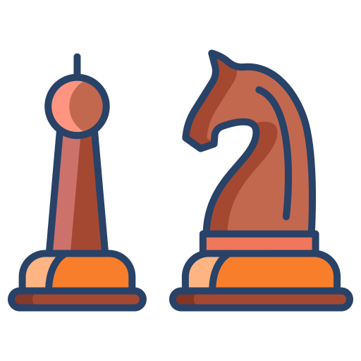 schaakspel Icongeek26 Linear Colour icoon