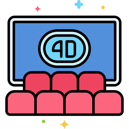 cinema 4d Flaticons Lineal Color icona