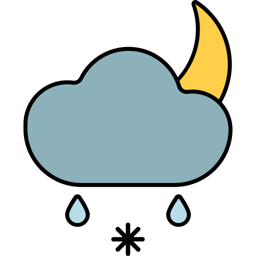 deszczowa noc Generic color lineal-color ikona
