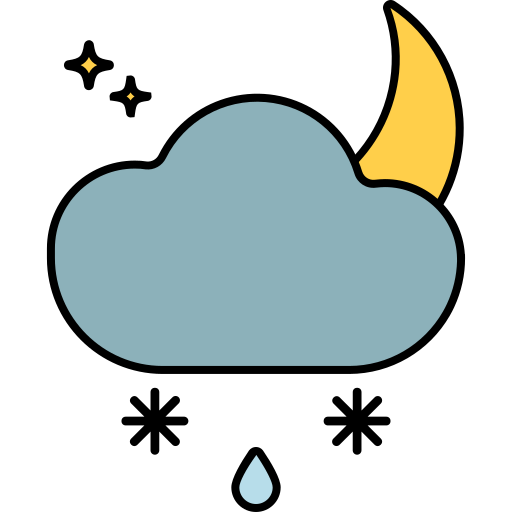 deszczowa noc Generic color lineal-color ikona