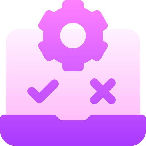 pruebas de software Basic Gradient Gradient icono