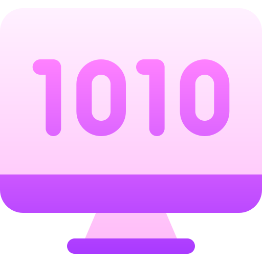 codice binario Basic Gradient Gradient icona