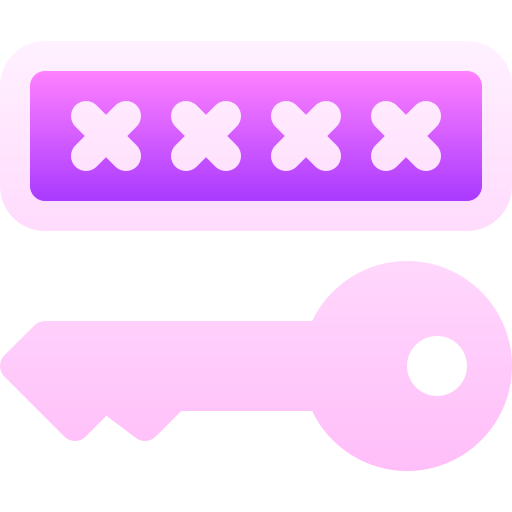 비밀번호 Basic Gradient Gradient icon
