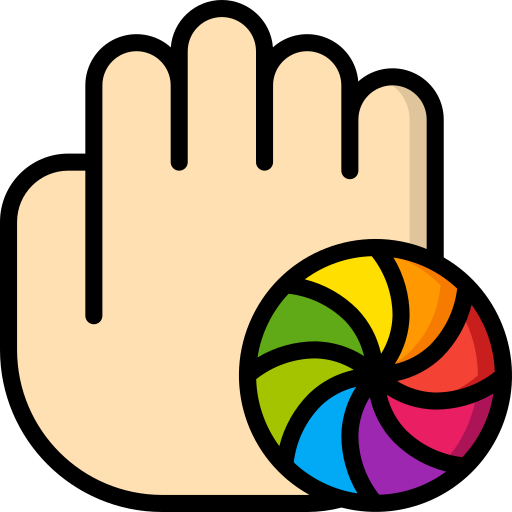 ręka Basic Miscellany Lineal Color ikona