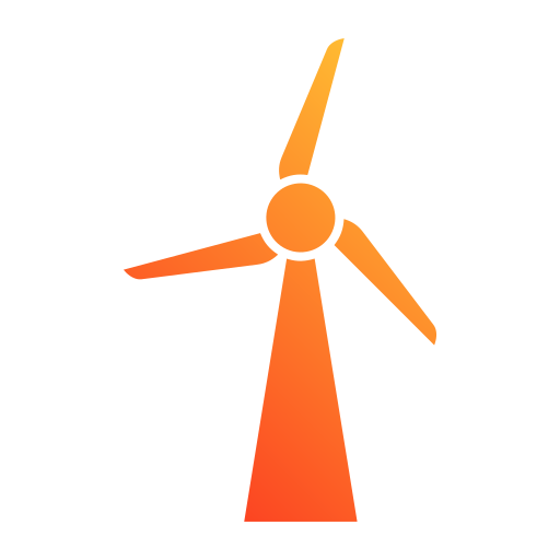 windturbine Generic gradient fill icoon