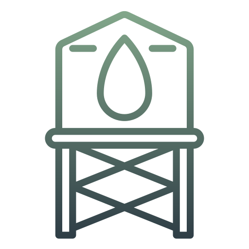 wieża ciśnień Generic gradient outline ikona