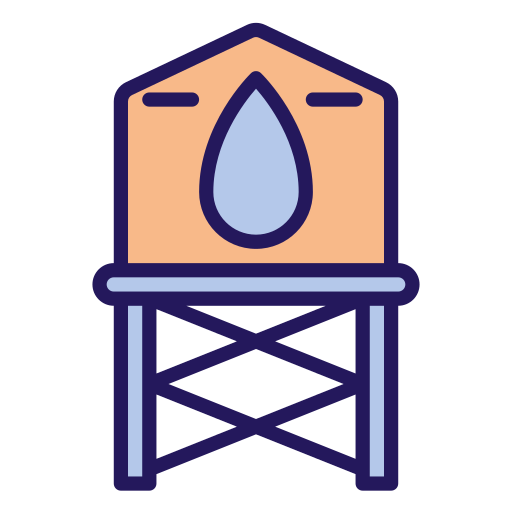 torre de agua Generic color lineal-color icono