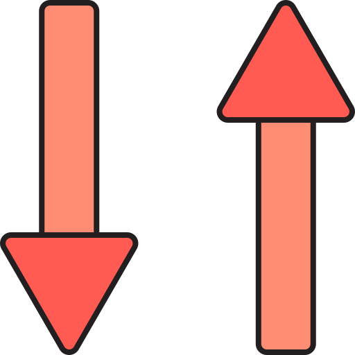 bidirektional Generic color lineal-color icon