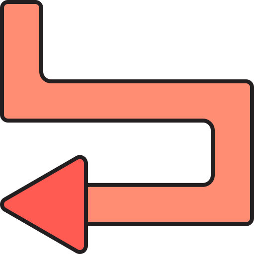 strzałka w lewo Generic color lineal-color ikona