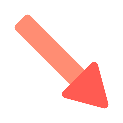 Diagonal arrow Generic color fill icon
