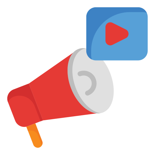 Video marketing Generic color fill icon