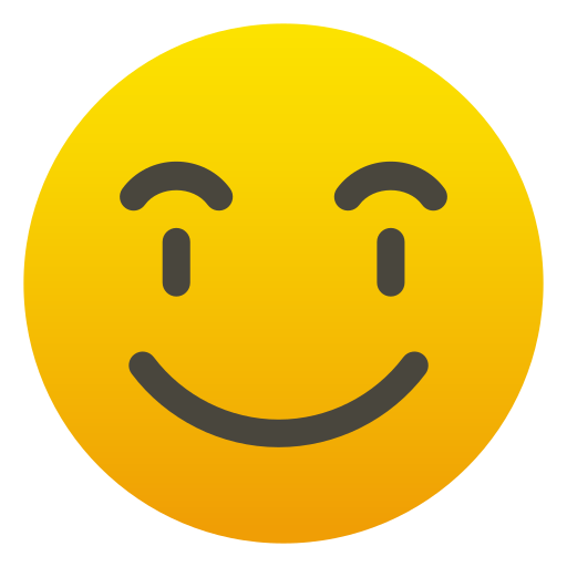 smiley Generic gradient fill icoon