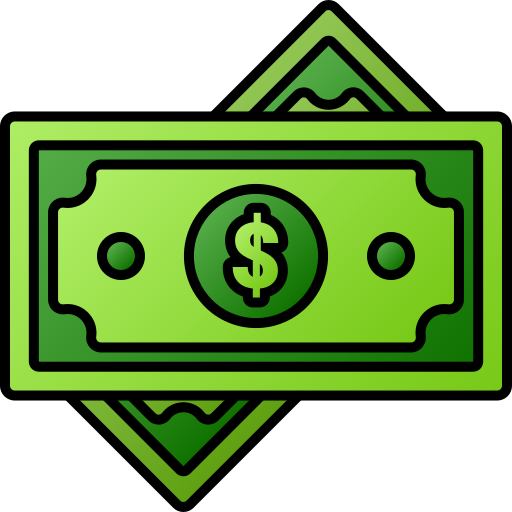 dólar Generic gradient lineal-color icono