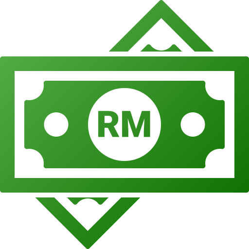 ringgit Generic gradient fill Icône