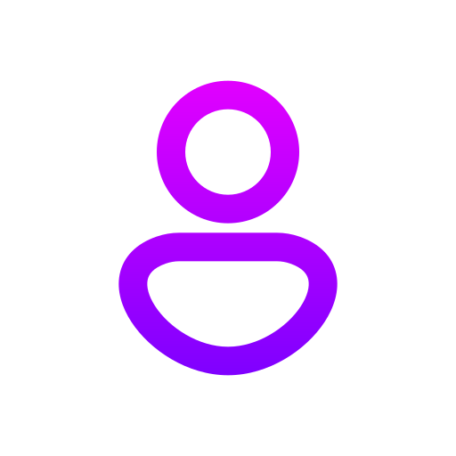 사용자 Generic gradient outline icon