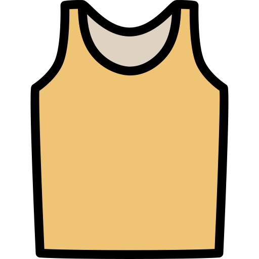tanktop Generic color lineal-color icoon