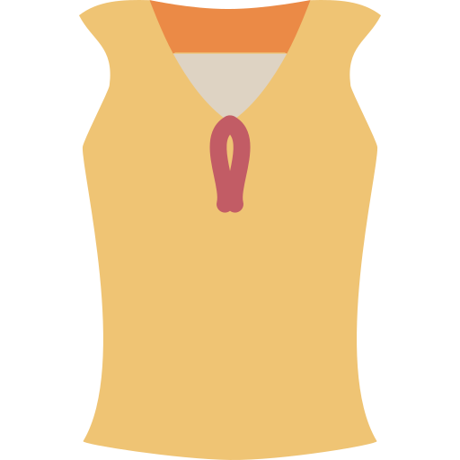 민소매 셔츠 Generic color fill icon