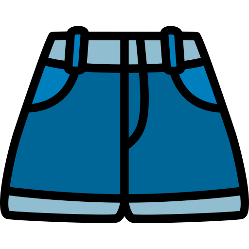 shorts de mezclilla Generic color lineal-color icono