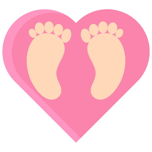 Footprints Generic color fill icon