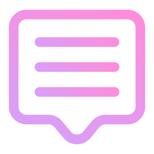 chatten Generic gradient outline icoon