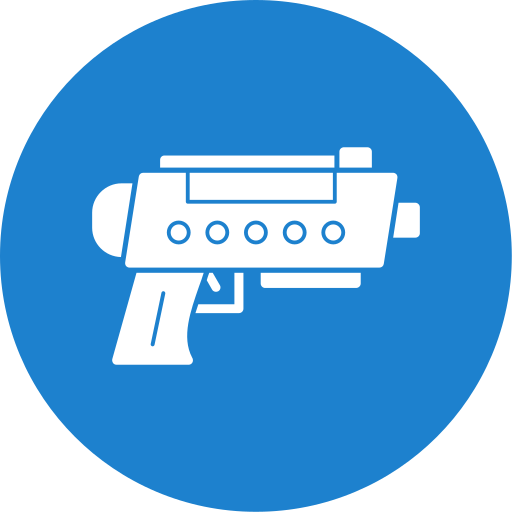 Laser tag Generic color fill icon