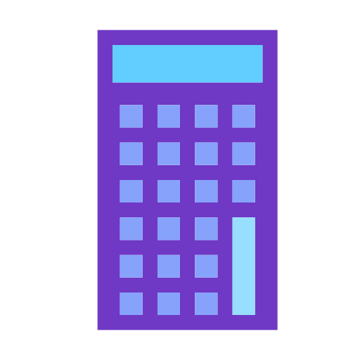 narzędzie kalkulatora Generic color fill ikona