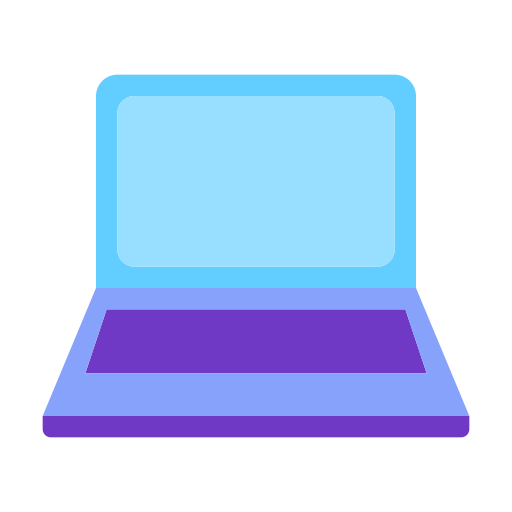 Écran d'ordinateur portable Generic color fill Icône