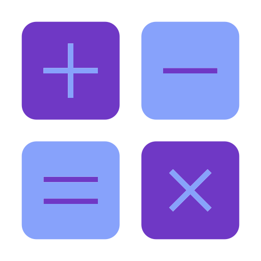 数学演算子 Generic color fill icon