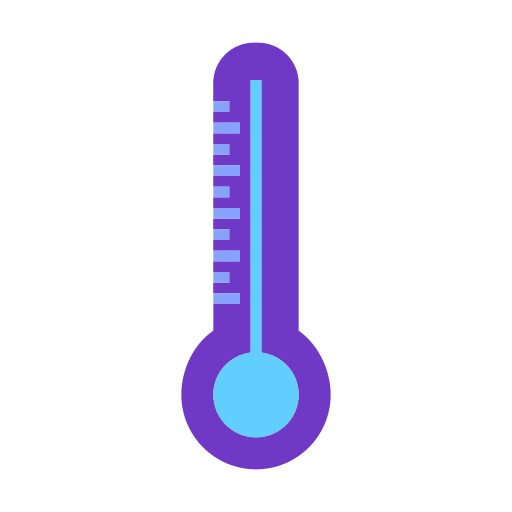 sylwetka termometru Generic color fill ikona