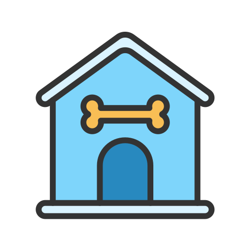 Dog house Generic color lineal-color icon