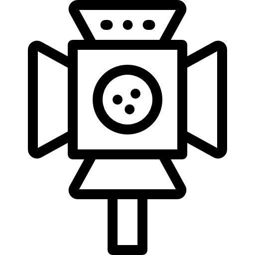 스포트라이트 Detailed Rounded Lineal icon