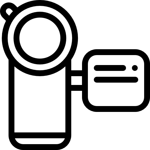 캠코더 Detailed Rounded Lineal icon