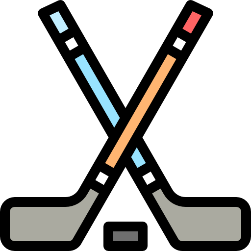 eishockey Detailed Rounded Lineal color icon