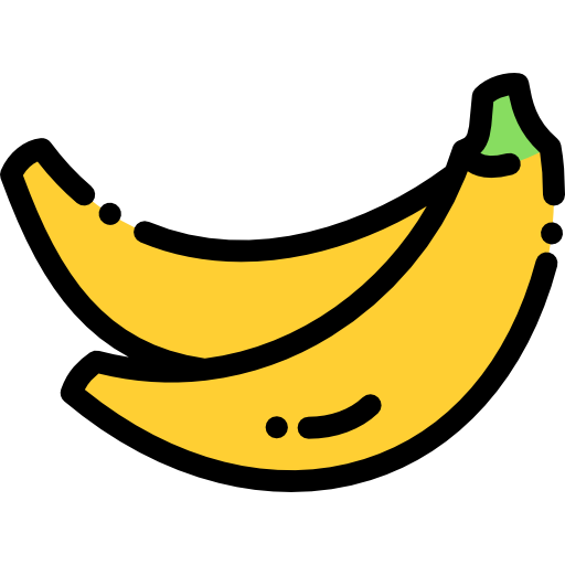 Banana Detailed Rounded Lineal color icon