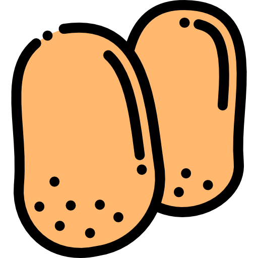 Potato Detailed Rounded Lineal color icon