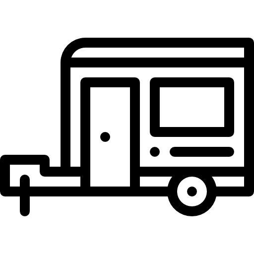 캠핑카 Detailed Rounded Lineal icon