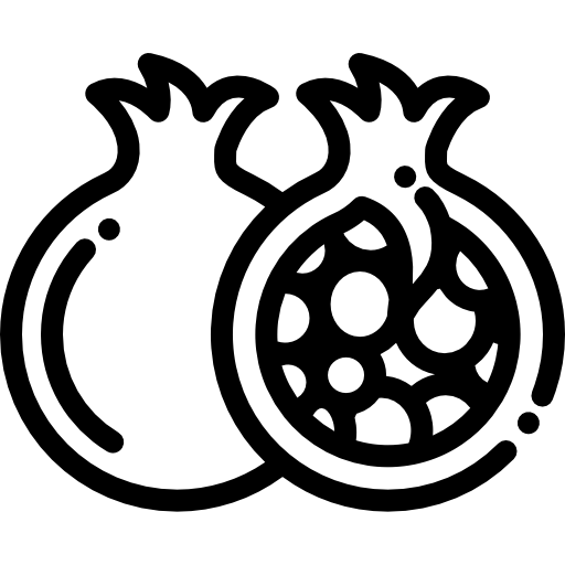 Гранатовый Detailed Rounded Lineal иконка
