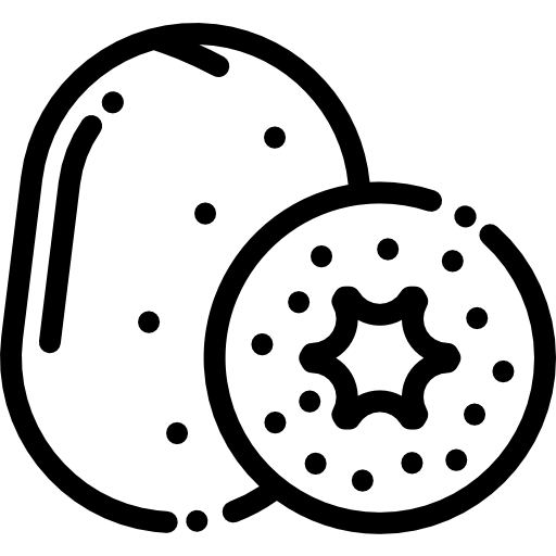 キウイ Detailed Rounded Lineal icon
