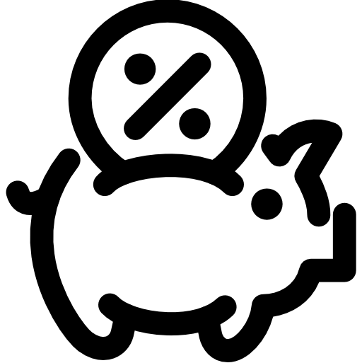 Świnka skarbonka Voysla Lineal ikona