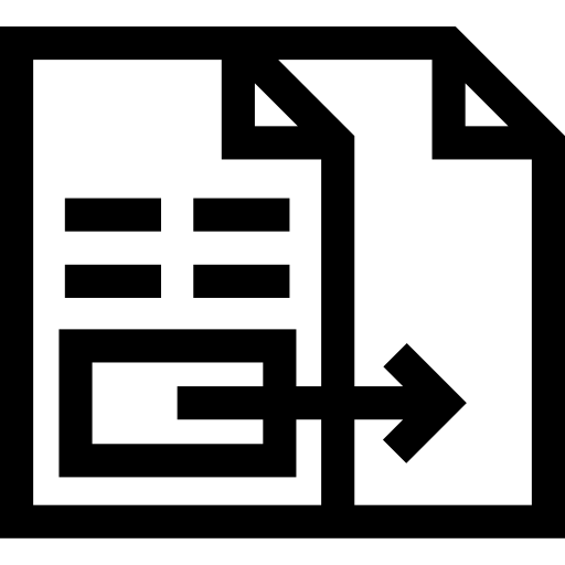 document Basic Straight Lineal icoon