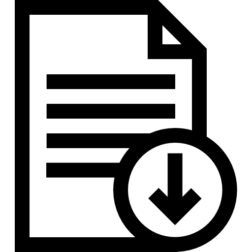 archivo Basic Straight Lineal icono