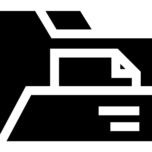 cartella Basic Straight Filled icona
