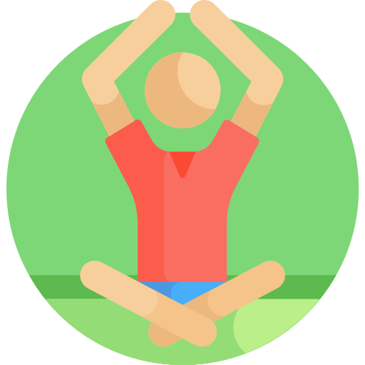yoga Detailed Flat Circular Flat icono