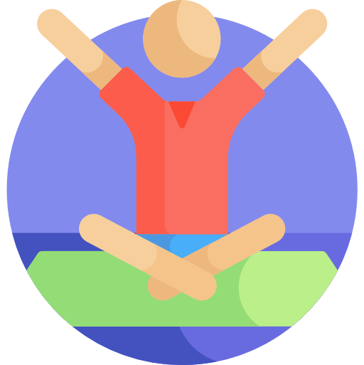 Yoga Detailed Flat Circular Flat icon